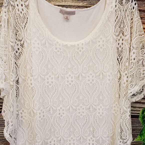 Cb Established 1962 beautiful cream top Size  MP - Picture 2 of 7